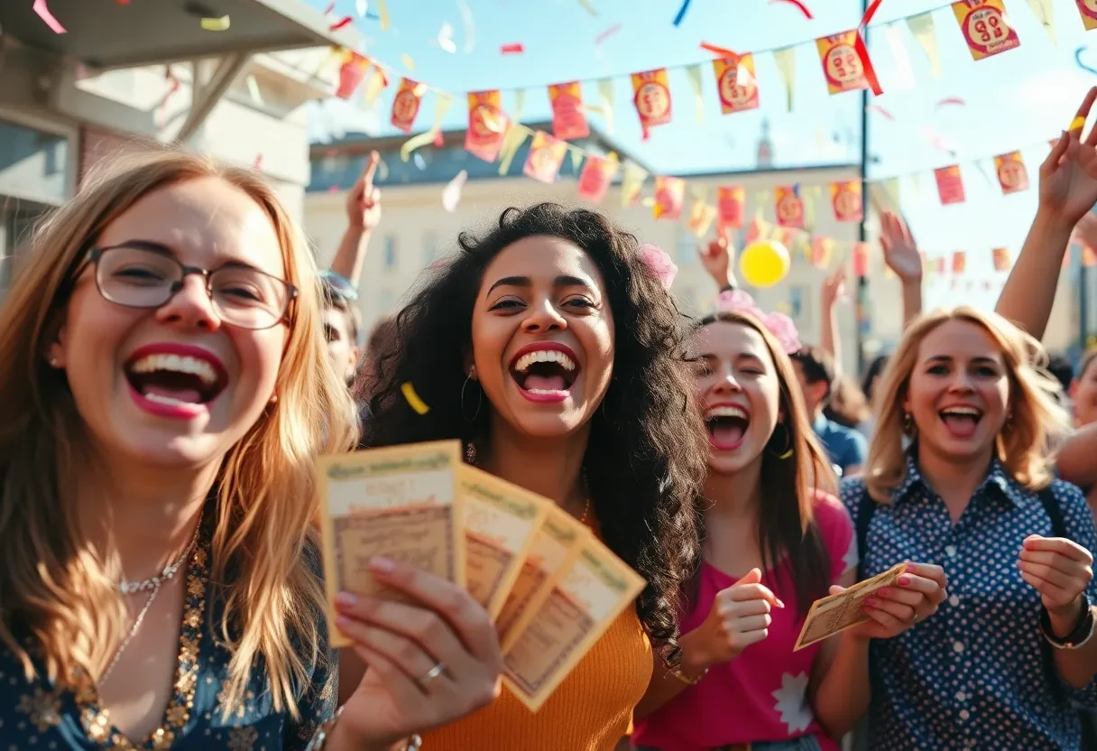 Lottery celebration